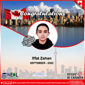 IFFAT ZAHAN (After visa) post for canada